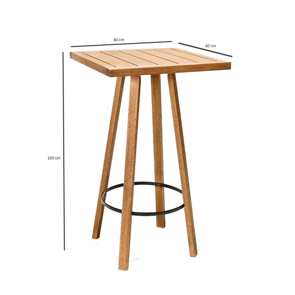 Mesa Bistrô Verona 60 x 60 Polisten Jatobá