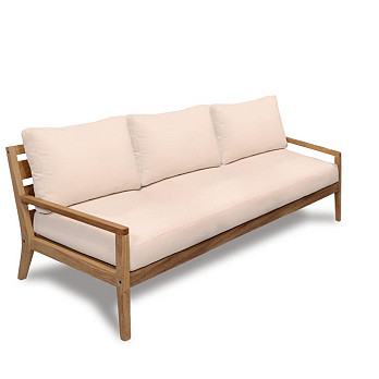 Sofá Malibu 3 Lugares Com Almofada