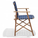 Cadeira Maresias com Braços - Percinta Azul Náutico