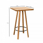 Mesa Bistrô Verona 60 x 60 Polisten Jatobá
