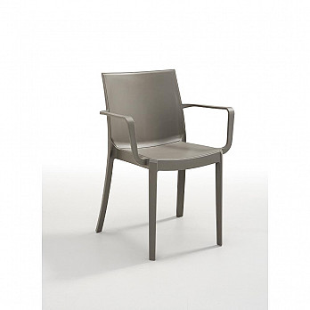 Cadeira Victoria com Braços - Cinza